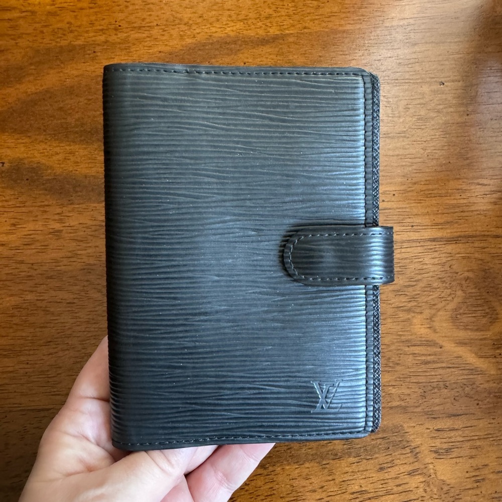 Louis Vuitton Epi PM Agenda, Black